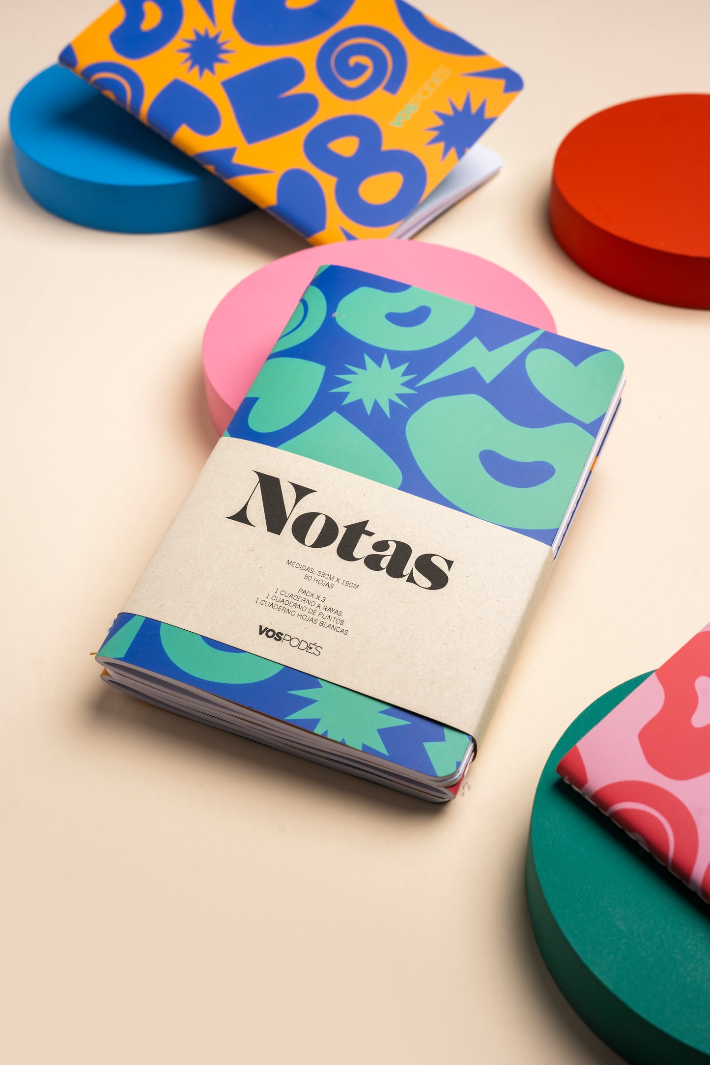 CUADERNO DE NOTAS PACK X 3