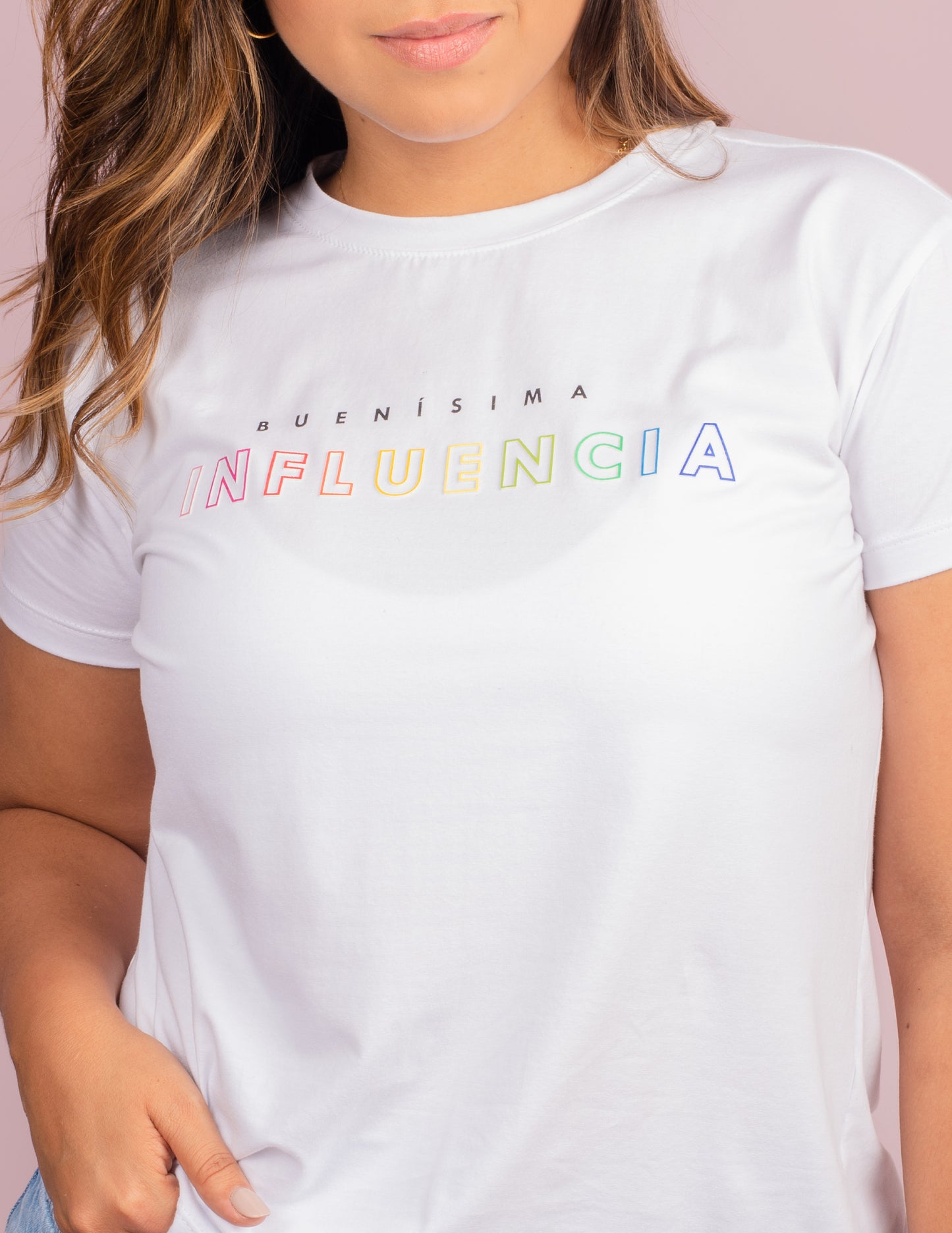 CAMISETA INFLUENCIA - BLANCO