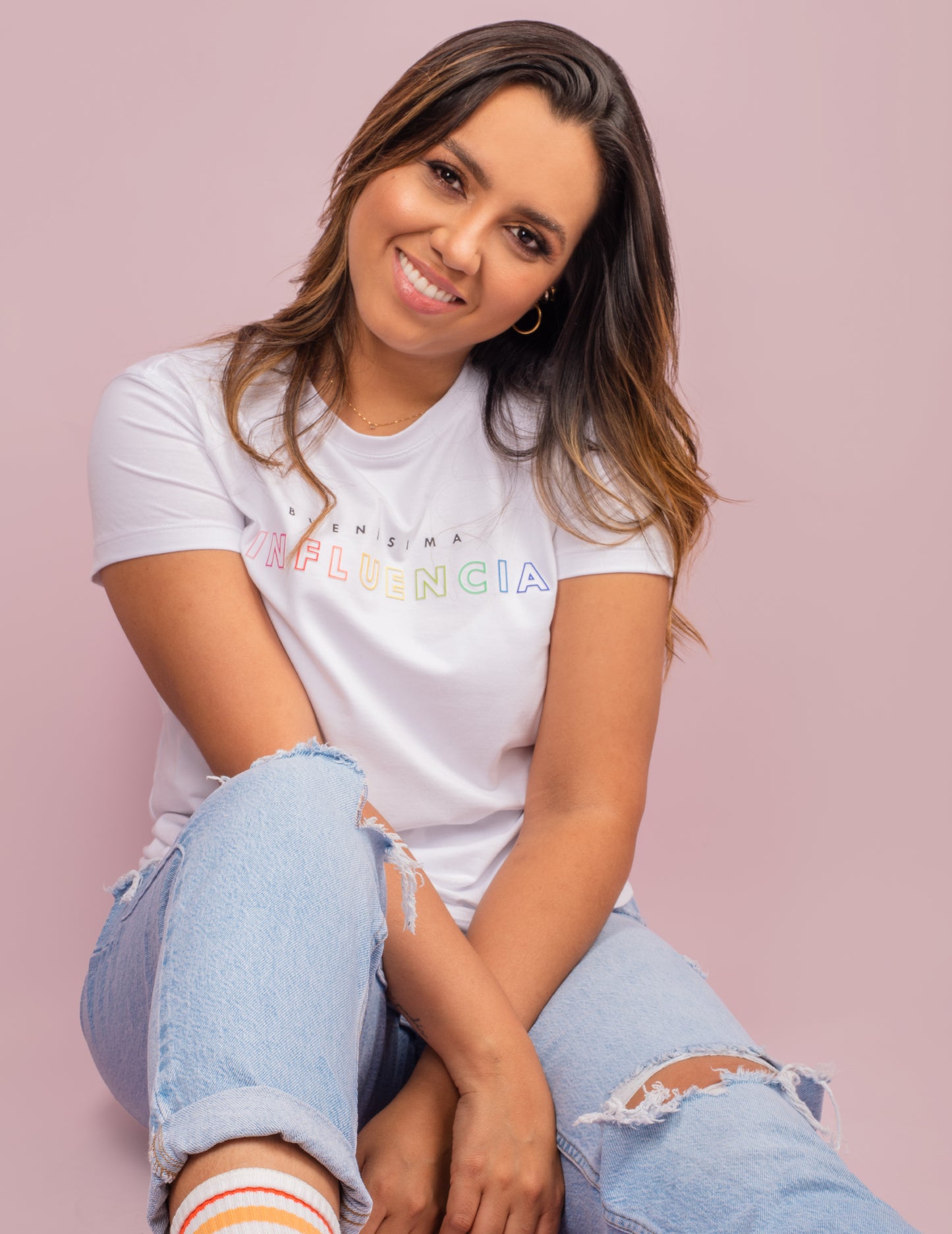 CAMISETA INFLUENCIA - BLANCO