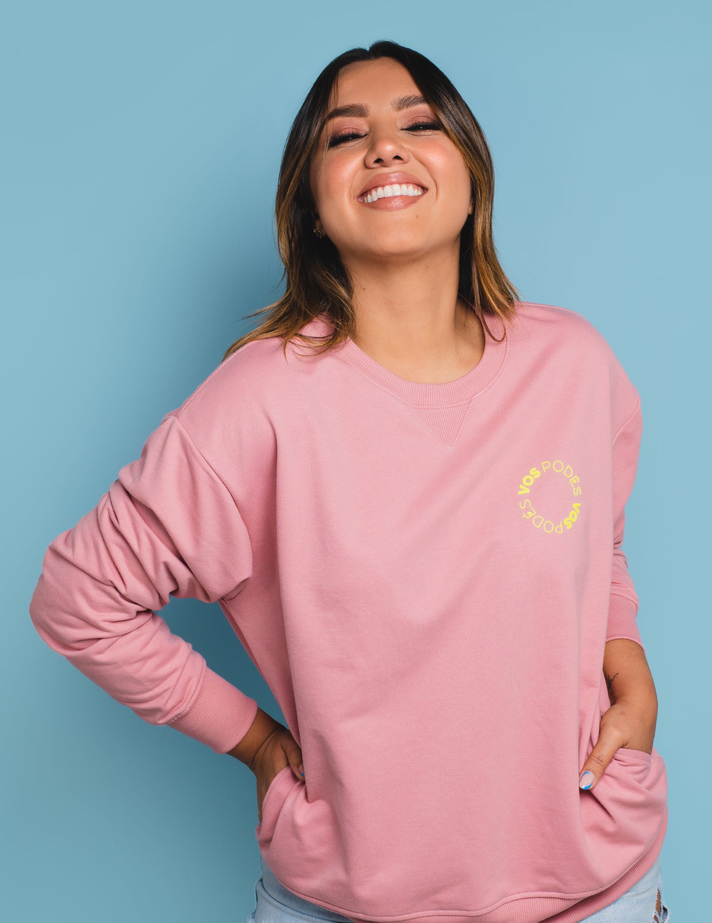 CREW NECK ROSA