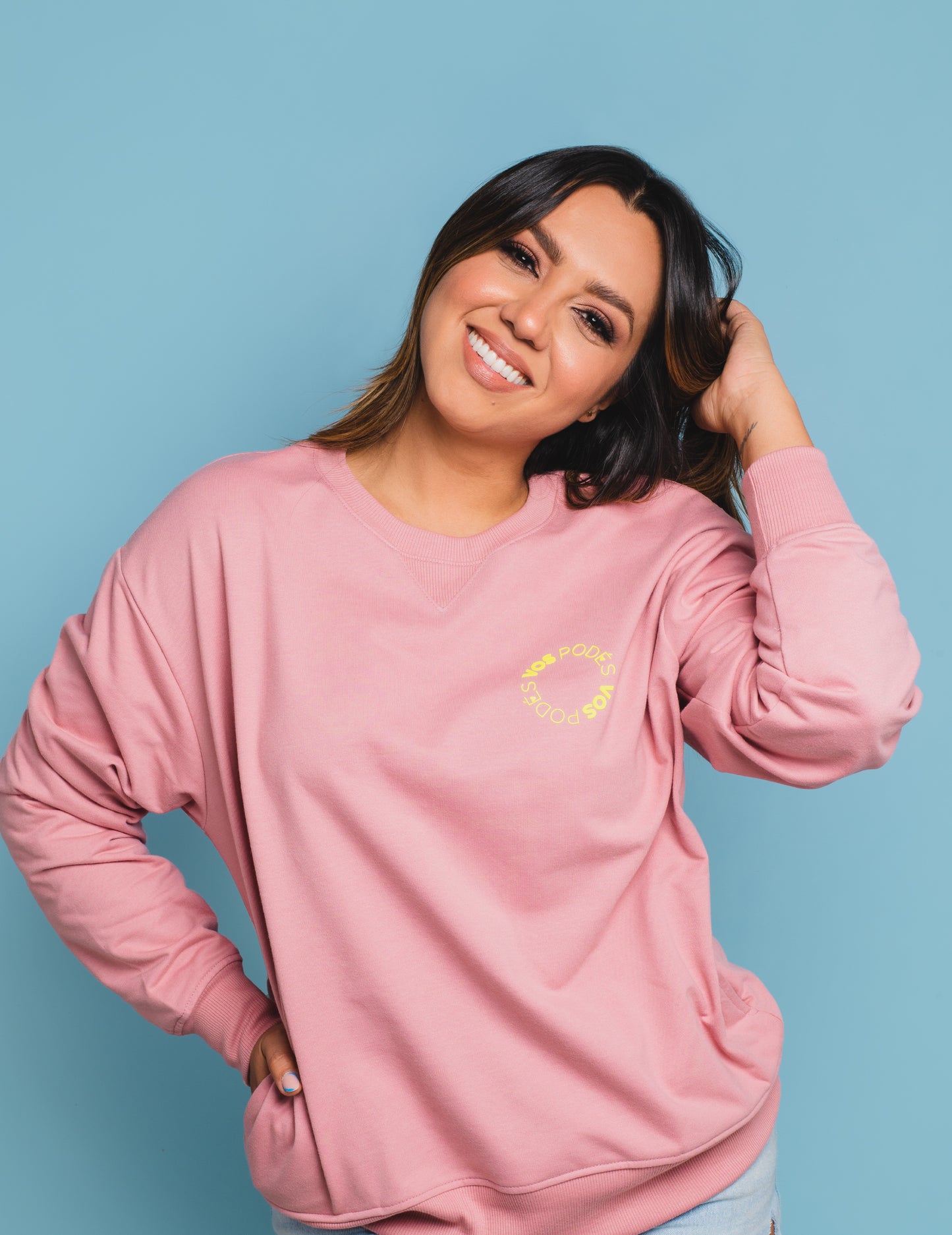 CREW NECK ROSA