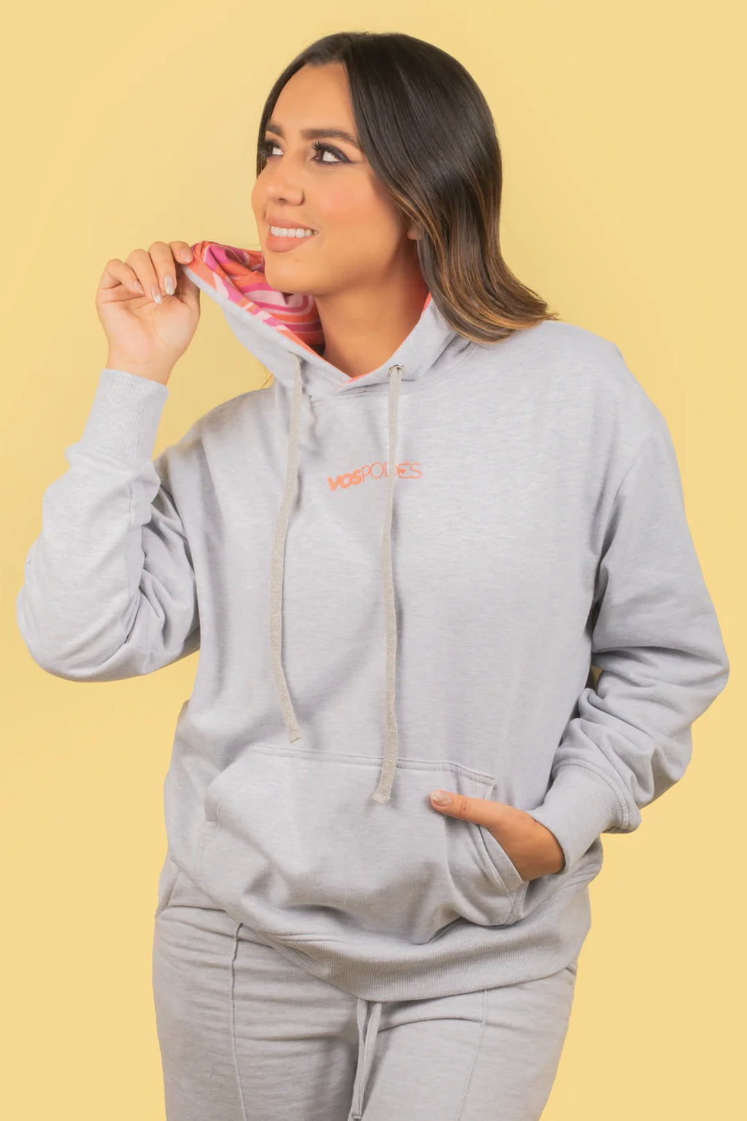 HOODIE B SICO GRIS Vos Pod s